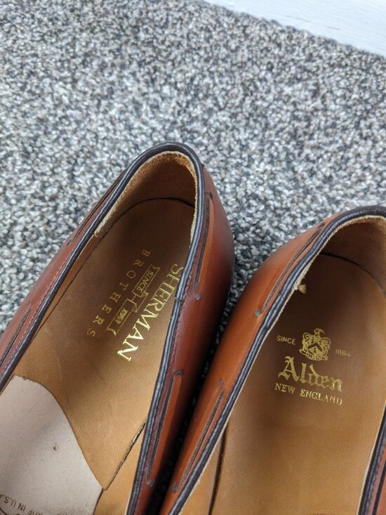 Alden Mens 11 B/D US 662 Brown Calfskin Tassel Loafers Dress Shoes main image 8